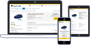 cars details at expedia